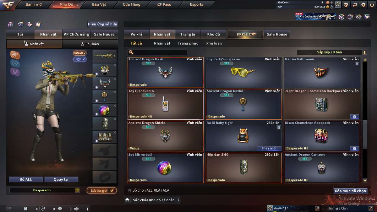 shop acc cf uy tin gia re